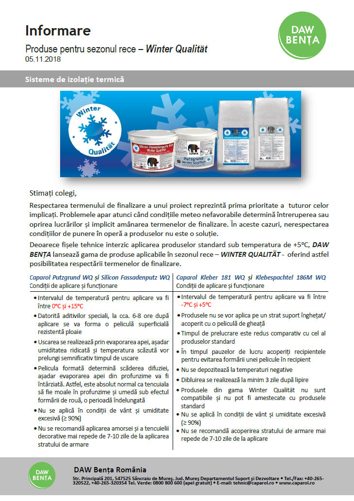 Lansare Winter Qualitat