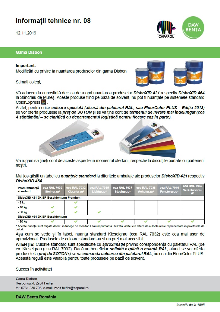Informare Colorare Disbon
