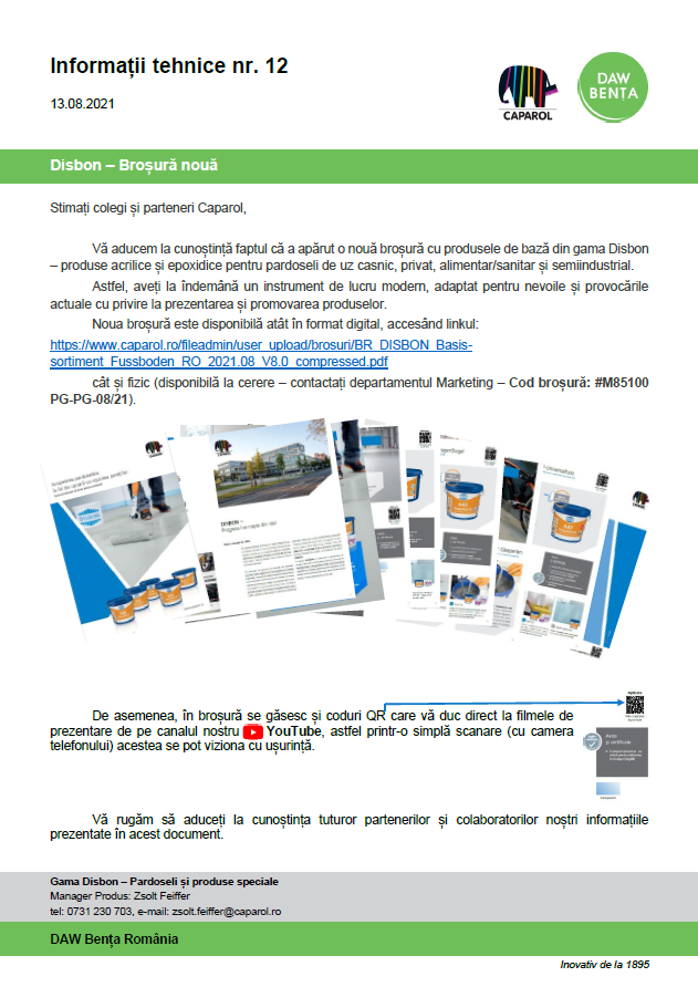 Info Brosura noua - Disbon