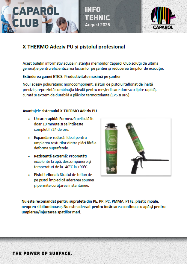 X-THERMO Adeziv PU și pistolul profesional